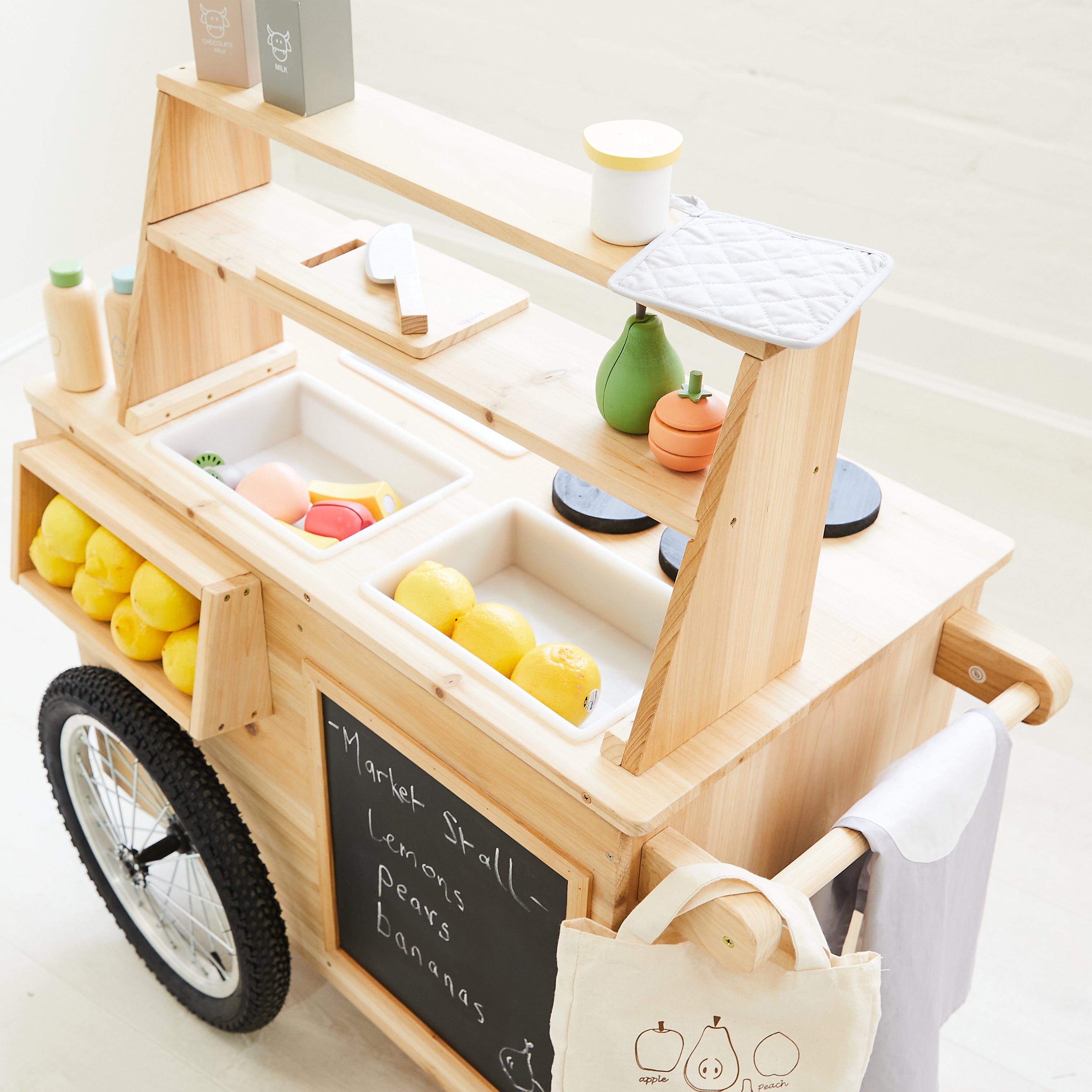 Outdoor Mud Kitchen Cart with Umbrella - Preorder