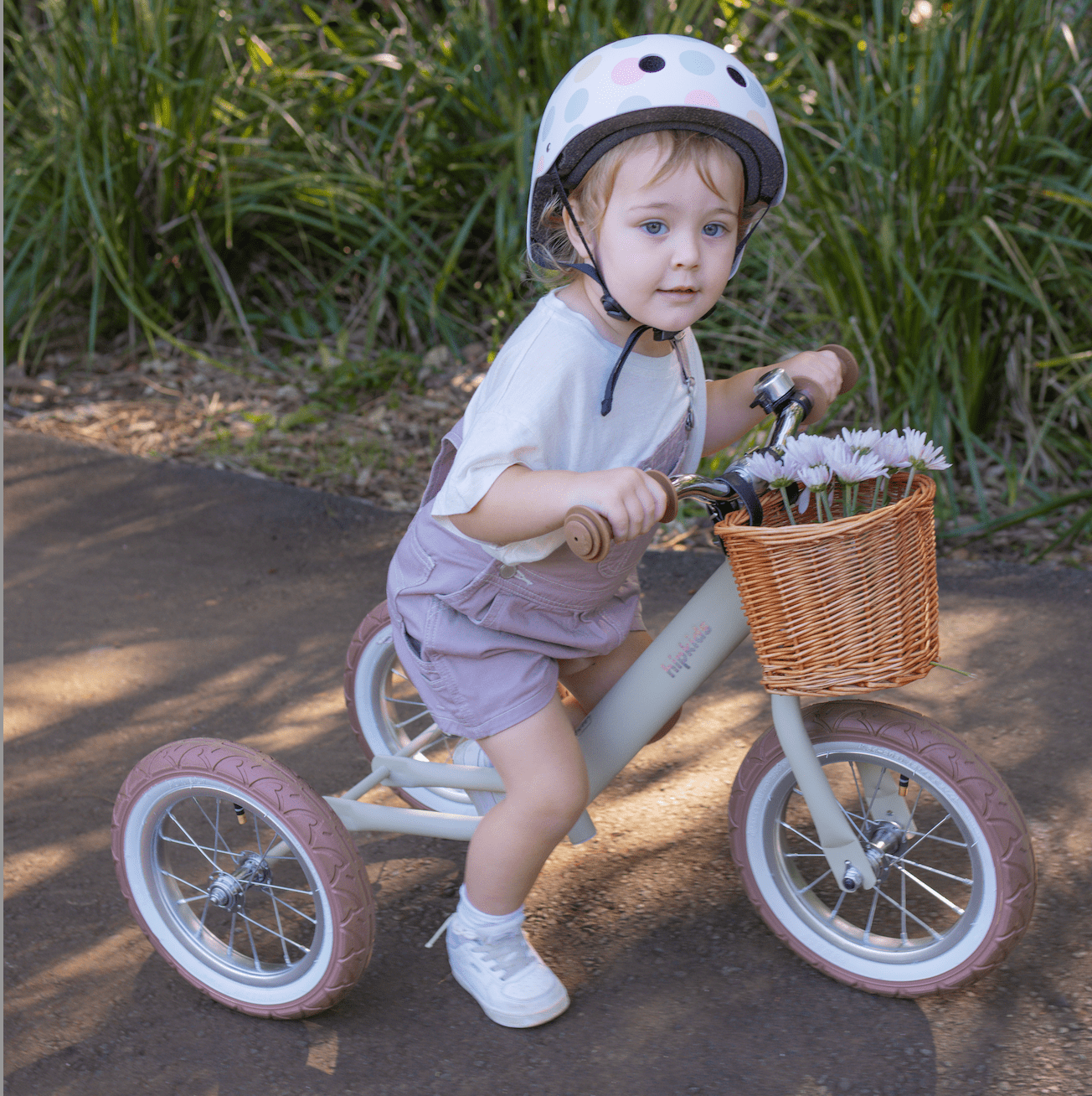 2 in 1 Steel Trike/Balance Bike (incl. wicker basket)