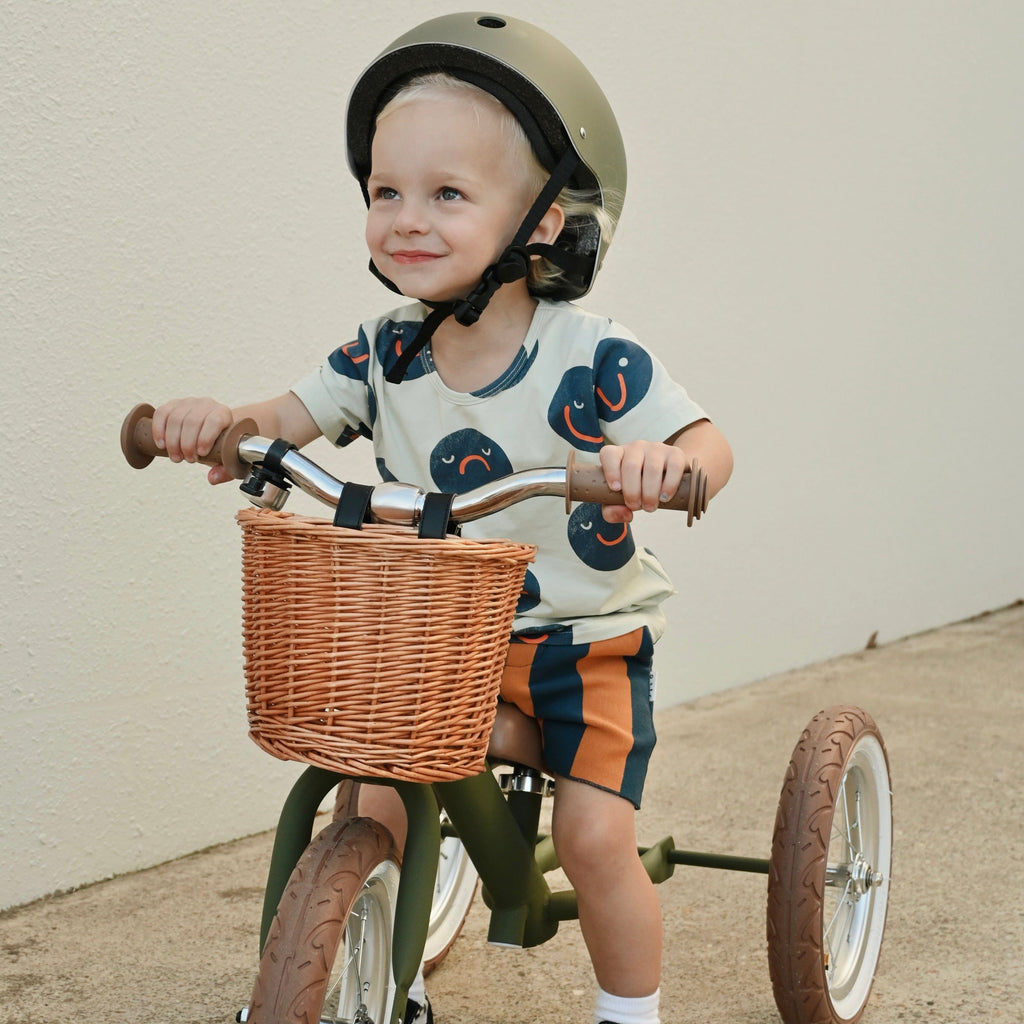 2 in 1 Steel Trike/Balance Bike (incl. wicker basket)