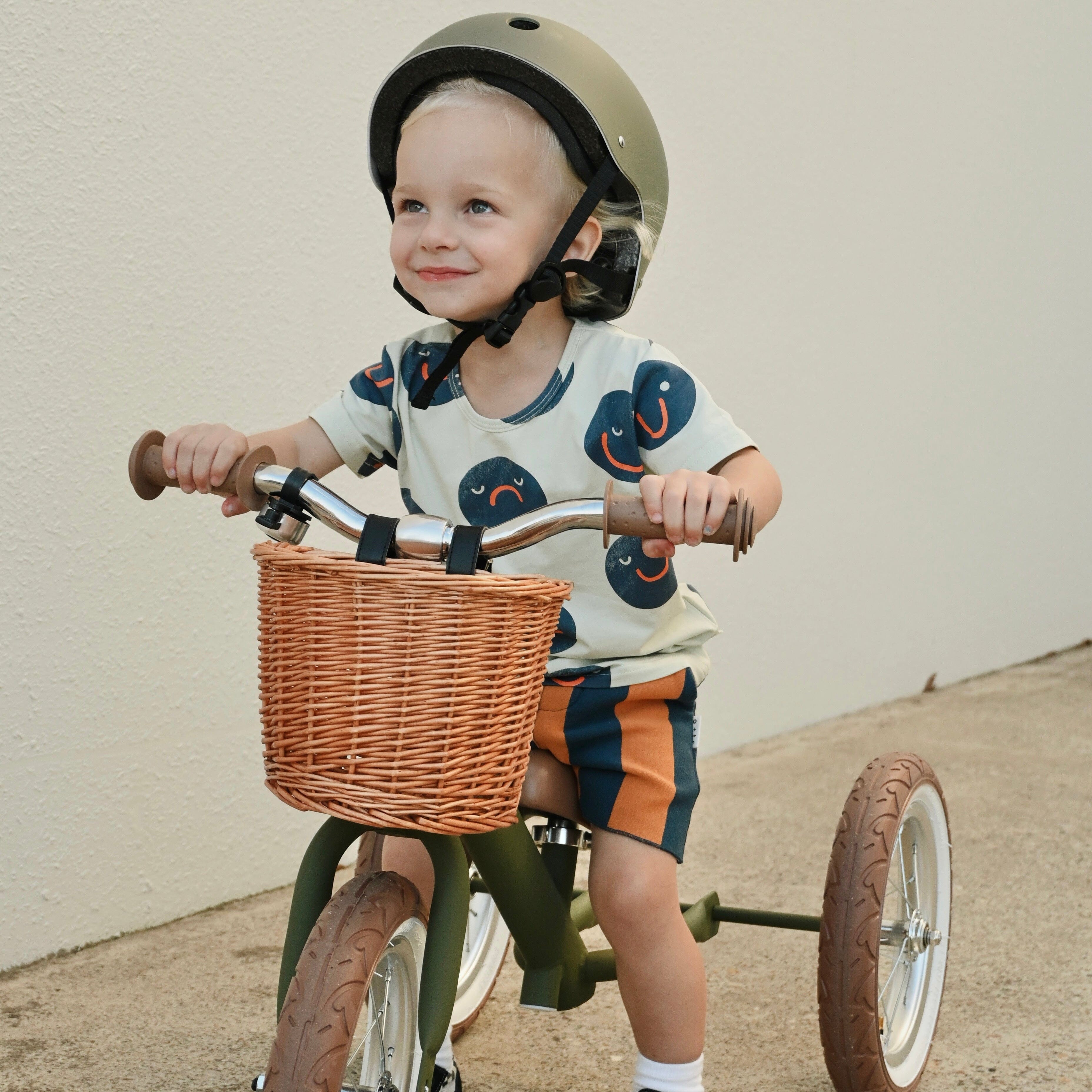 2 in 1 Steel Trike/Balance Bike (incl. wicker basket)