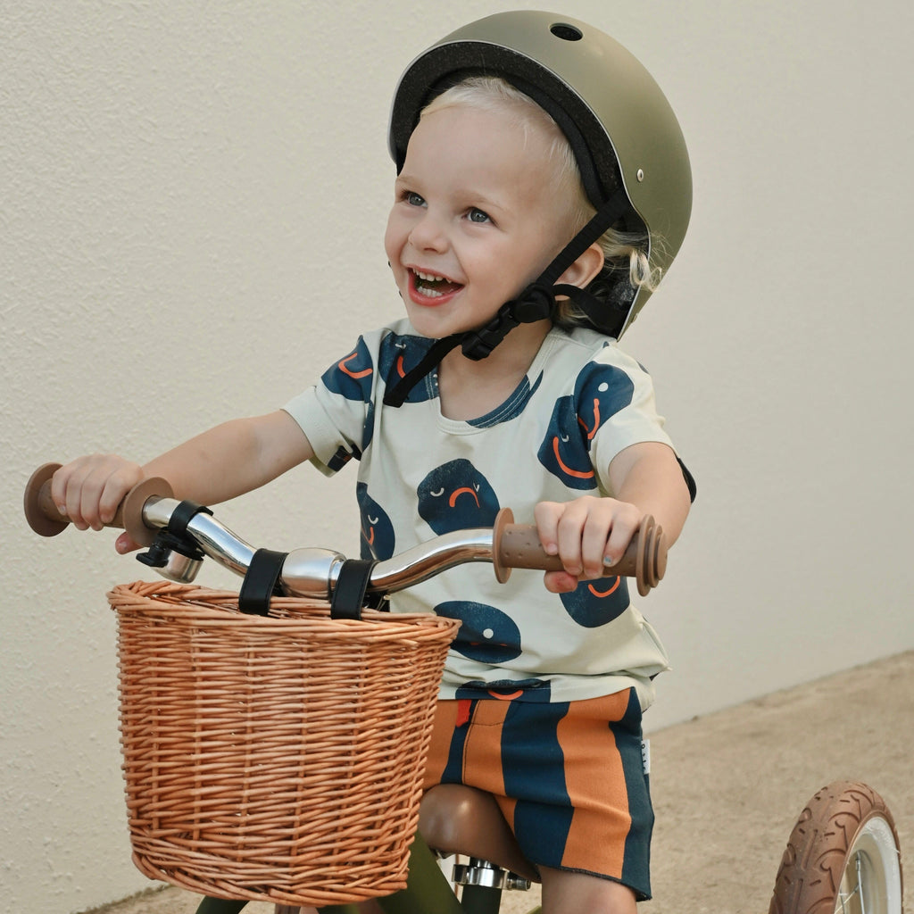 2 in 1 Steel Trike/Balance Bike (incl. wicker basket)