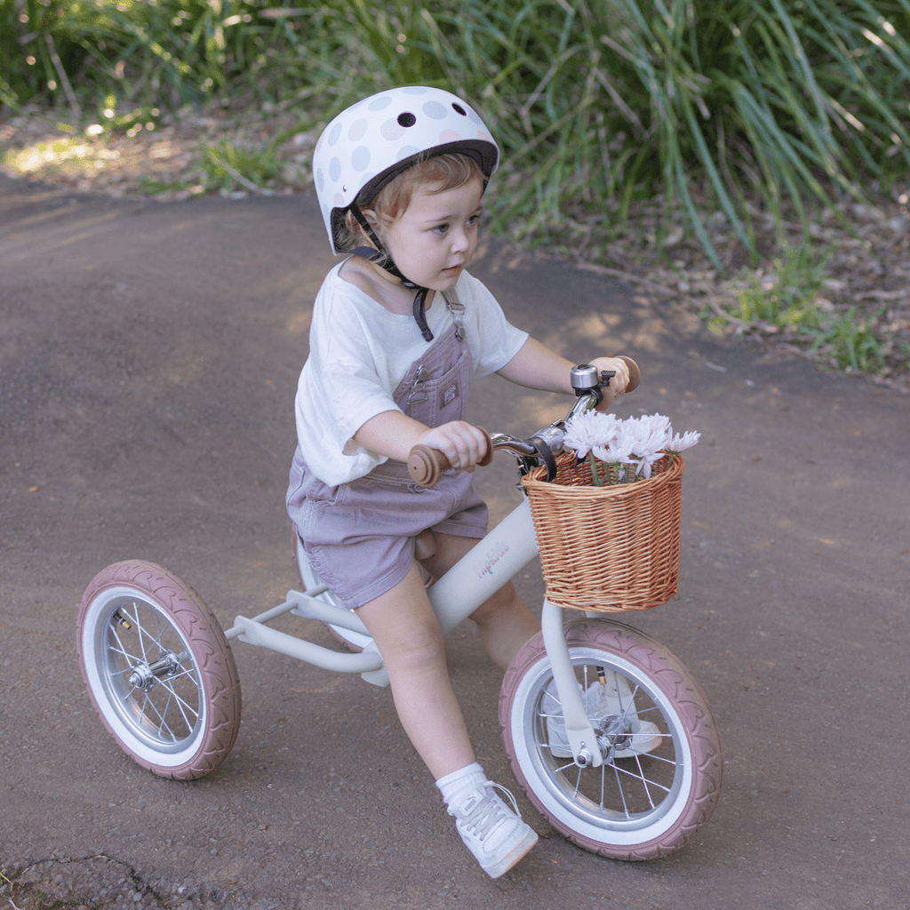 2 in 1 Steel Trike/Balance Bike (incl. wicker basket)