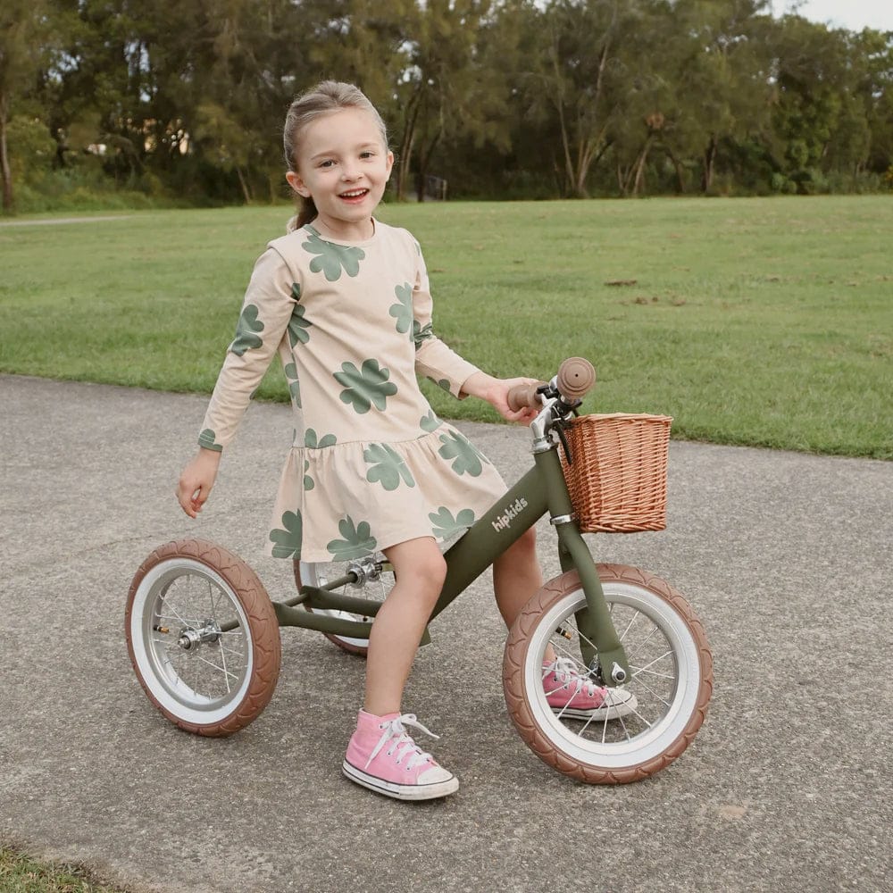 2 in 1 Steel Trike/Balance Bike (incl. wicker basket)