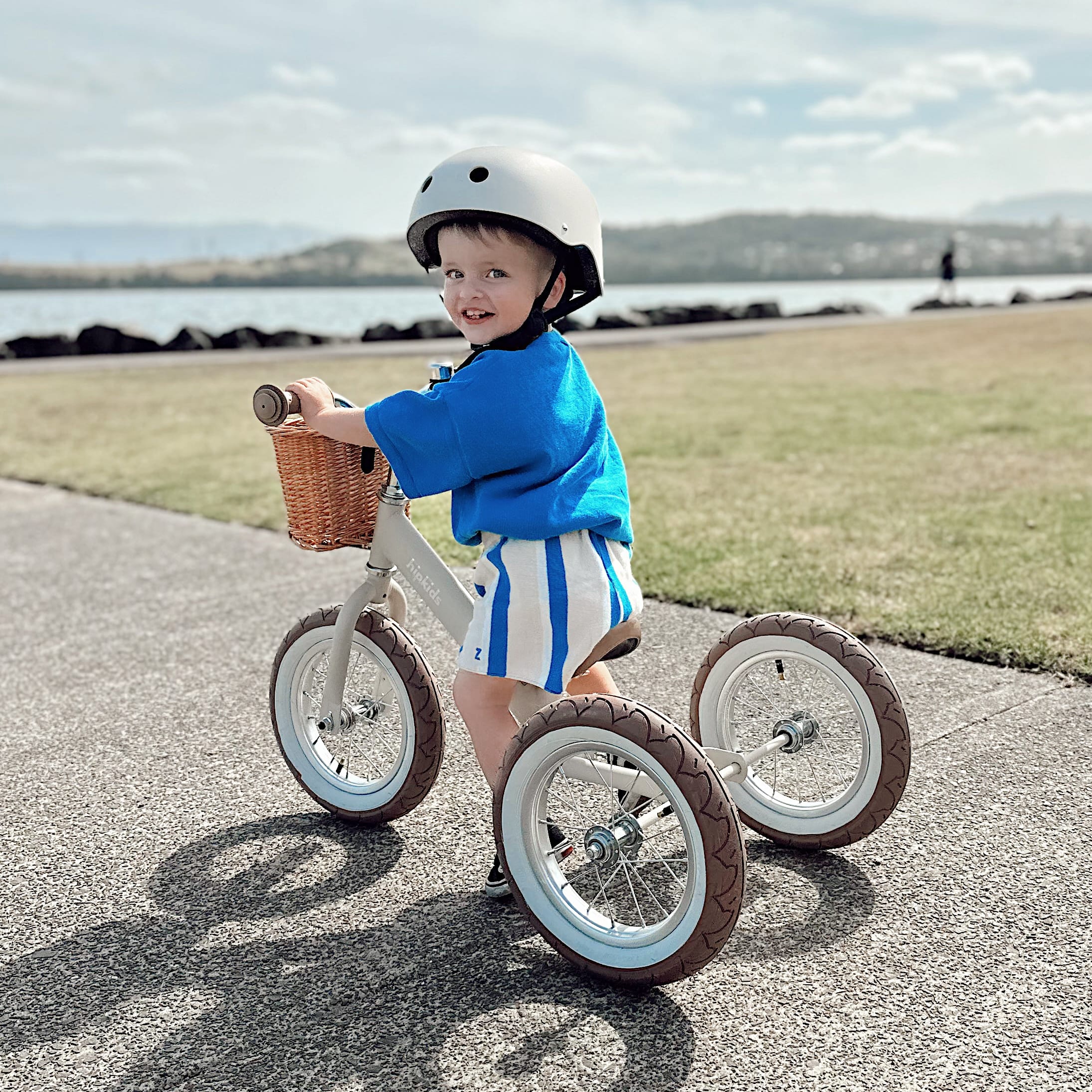 2 in 1 Steel Trike/Balance Bike (incl. wicker basket)