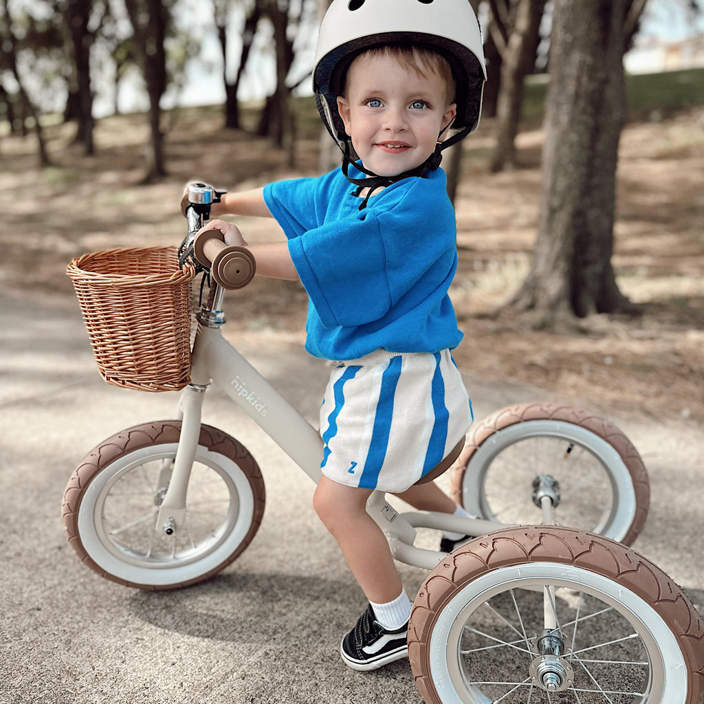 2 in 1 Steel Trike/Balance Bike (incl. wicker basket)