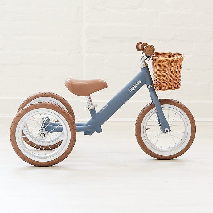 2 in 1 Steel Trike/Balance Bike (incl. wicker basket)