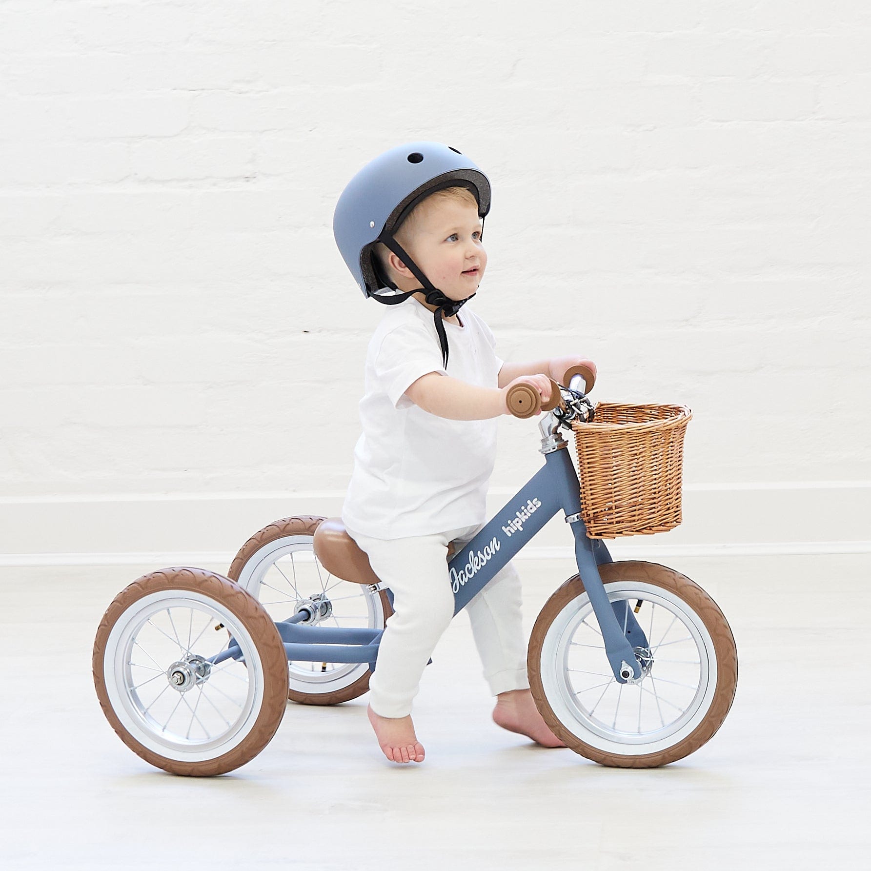 2 in 1 Steel Trike/Balance Bike (incl. wicker basket)