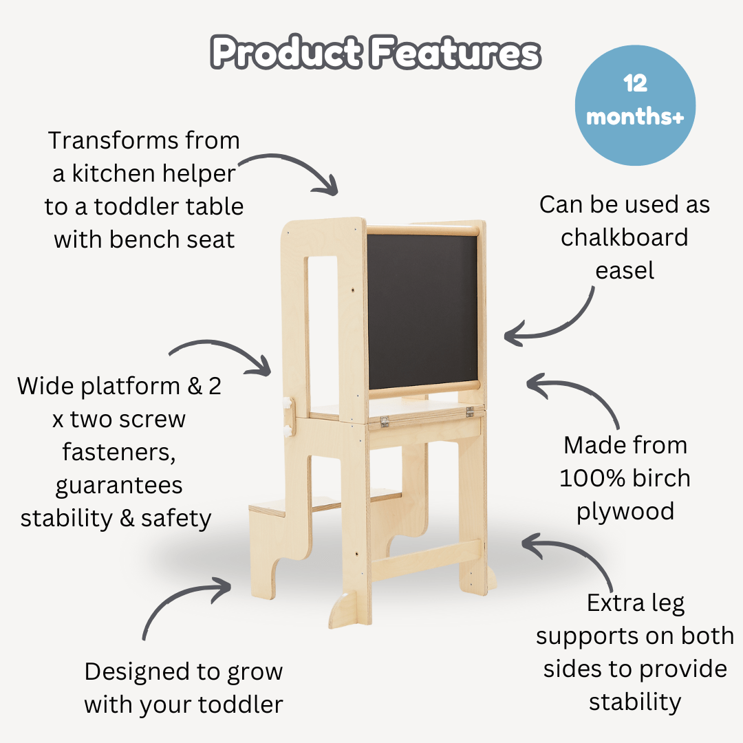 3 in 1 Convertible Learning Tower | Table