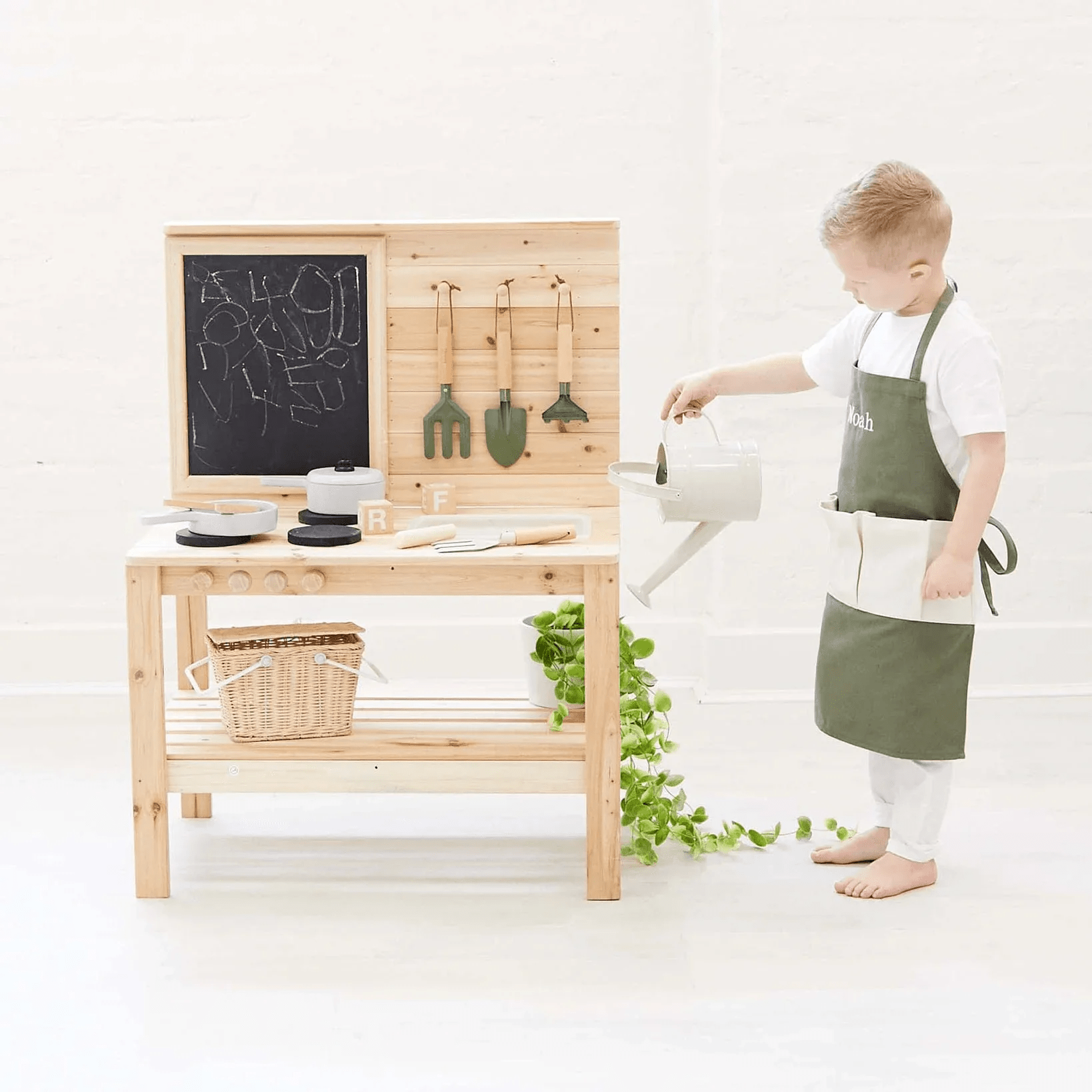Garden Apron & Glove Set