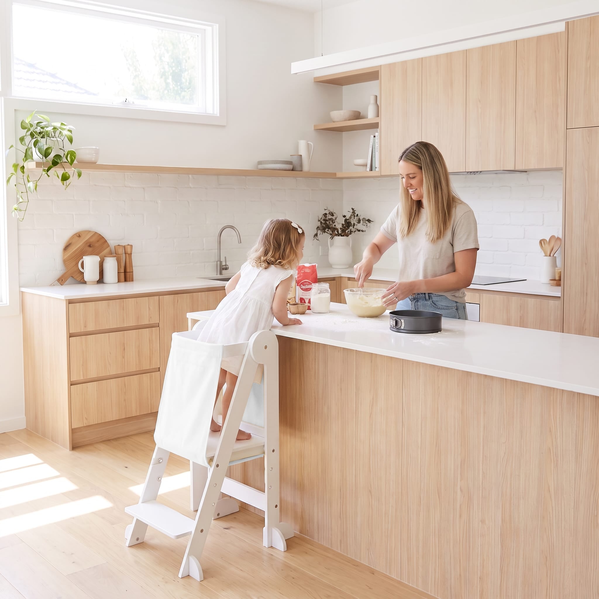 Learning Tower Ladder with Removable Toddler Guard - Preorder