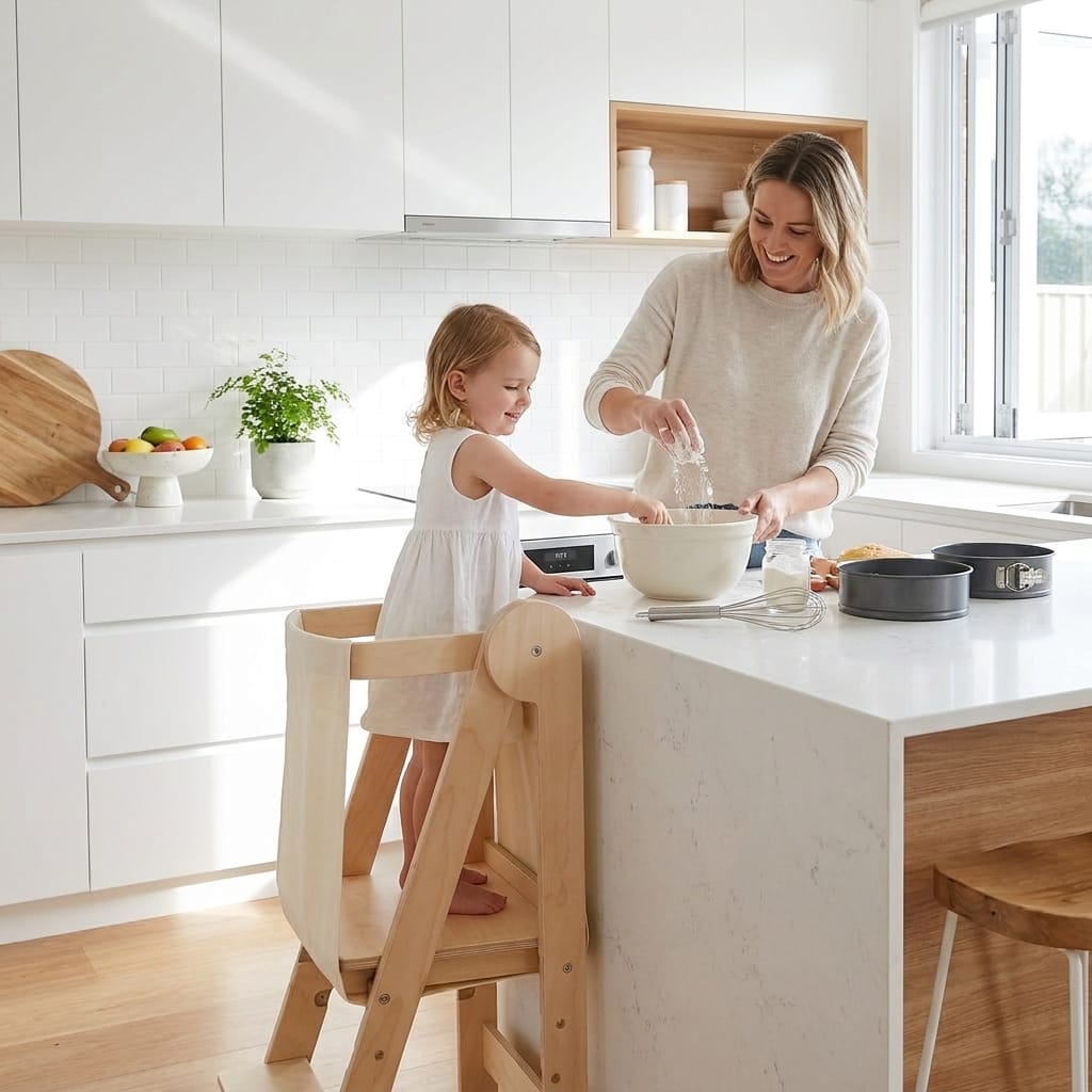 Learning Tower Ladder with Removable Toddler Guard - Preorder