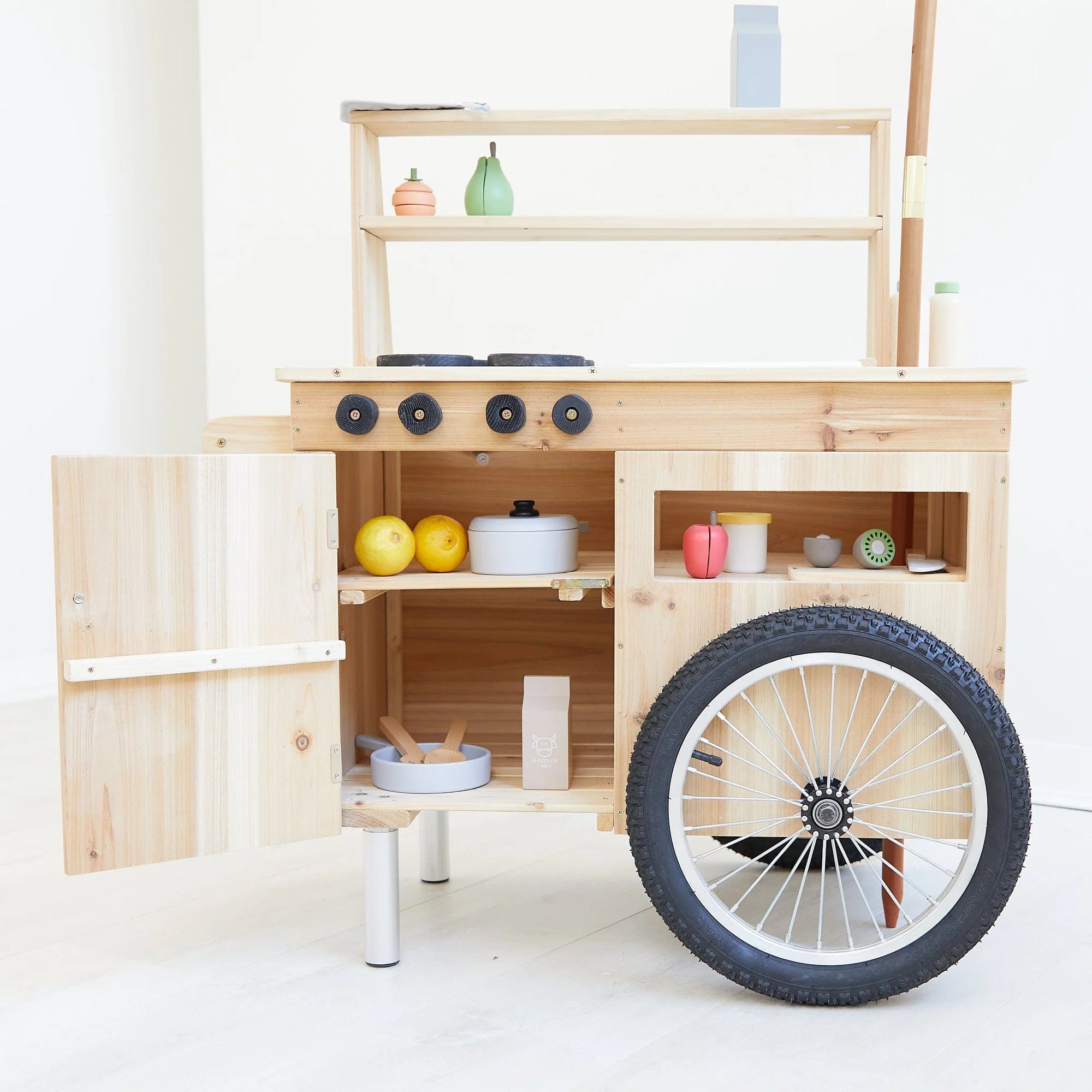 Outdoor Mud Kitchen Cart with Umbrella - Preorder