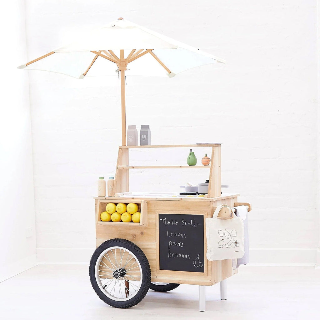 Outdoor Mud Kitchen Cart with Umbrella - Preorder