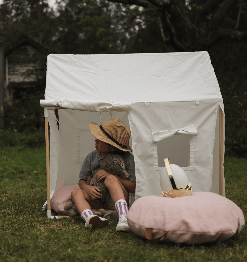 Playhouse Tent with 2pcs Boucle Cushions Bundle