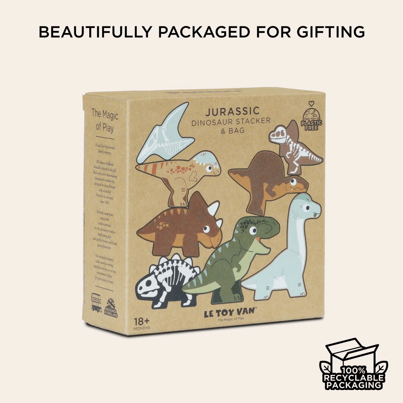 Jurassic Stacking Dinosaurs & Bag